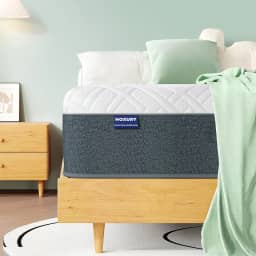 HOXURY Colchão de espuma viscoelástica Queen Green Tea, 25 cm médio firme, verde