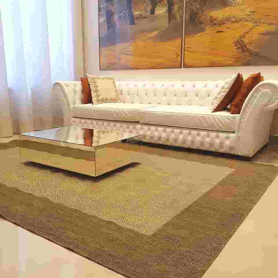 Tapete De Sala Sisal Com Antiderrapante Lindo 2,00x1,50