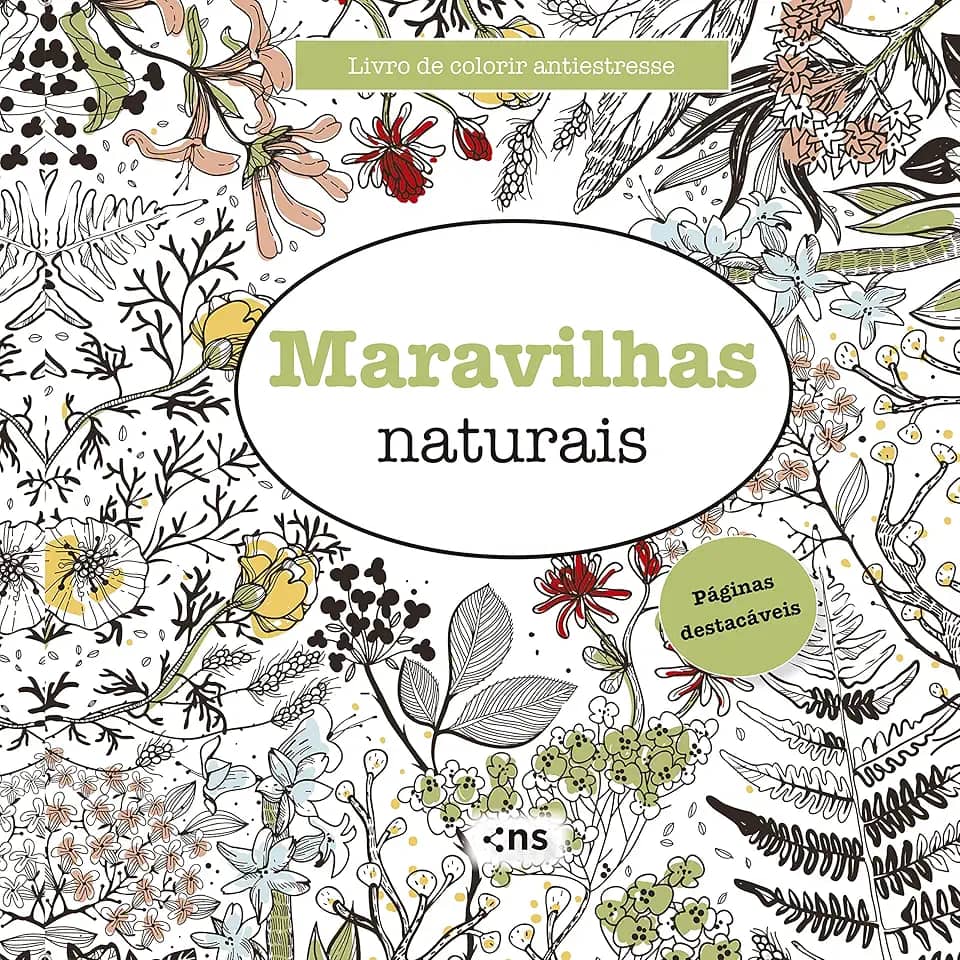 LIVRO DE COLORIR ANTIESTRESSE MARAVILHAS NATURAIS
