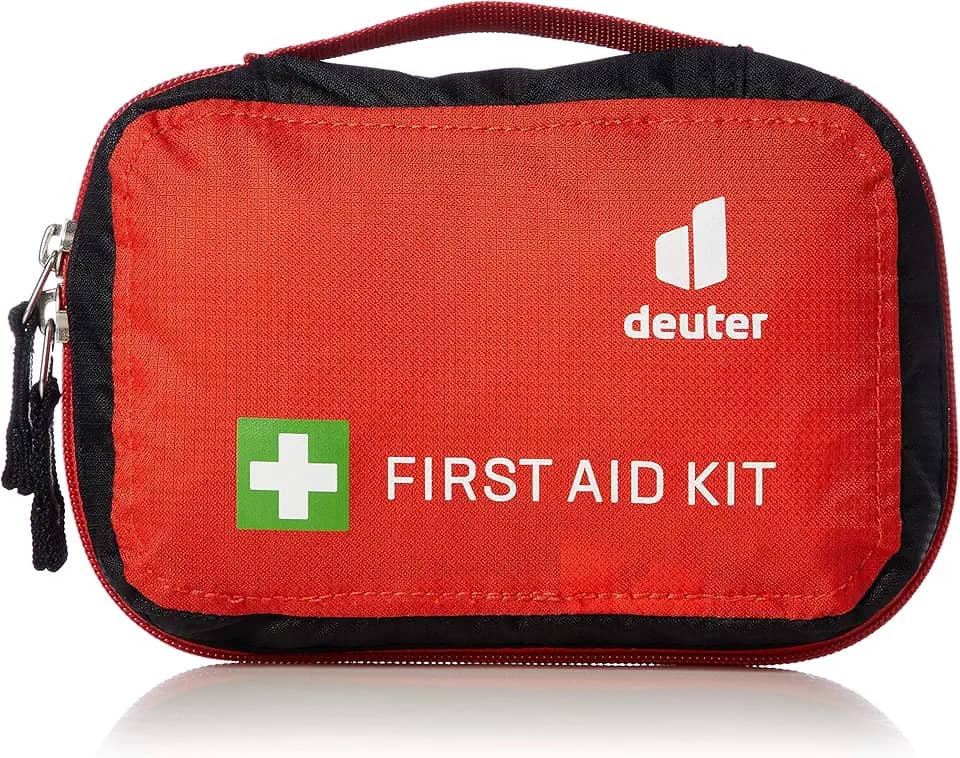 Deuter, Estojo de Primeiros Socorros First Aid Kit, Ideal Para Aventuras, Não Acompanha Medicamentos, Vermelho.