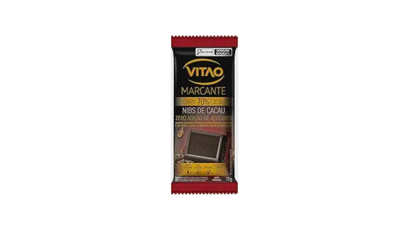 Melhor Chocolate 70% Cacau: Zero Açúcar e Vegano