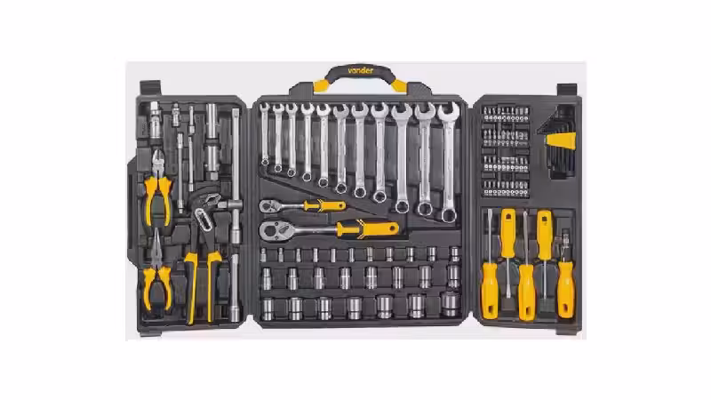Melhor Jogo de Ferramentas Manuais 110 Peças com Maleta: 10 Kits Versáteis