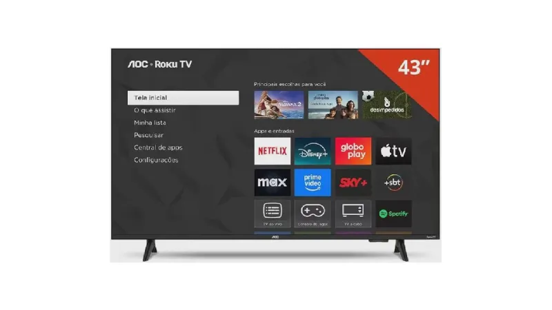 Melhor Tv 43 Polegadas: 7 Opções 4K e Full HD