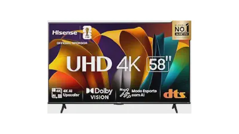 Melhor Tv Custo Benefício para Games: 4K e 58 Polegadas!