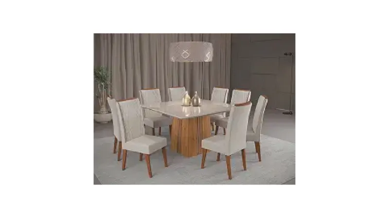 Qual a Melhor Mesa de Jantar Quadrada para 8 Pessoas: Guia com 8 Conjuntos