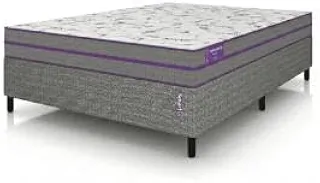 Cama Box com Colchão Casal D33 Ortovip 138x188x55 Smartz