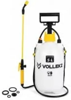 Pulverizador Lateral Manual Vollekz VKZ-5 5 Litros com Compressão Prévia, Bico Regulável, Válvula de Segurança e Alça Regulável – Ideal para Jardinagem, Limpeza e Desinfecção com Álcool 70%