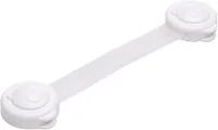 LYOR - Conjunto 4 Travas de Segurança 13,5cm x 3,5cm x 1,5cm Branco Plástico