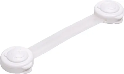 LYOR - Conjunto 4 Travas de Segurança 13,5cm x 3,5cm x 1,5cm Branco Plástico