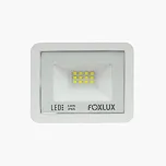 Refletor de LED Foxlux – 10 W – 6500 K – Luz branca – Bivolt – Proteção IP65 – Driver Embutido – Refletor Direcionável – Luz brilhante – Uso externo