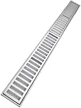 Ralo Linear 10x100 para Piscina com Aro de Fixação e Tela Anti Insetos