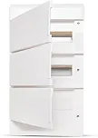 Quadro Embutir Ouro Box 36 Módulos Din Porta Opaca Steck Branco 36 Módulos