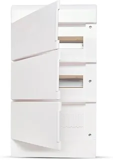 Quadro Embutir Ouro Box 36 Módulos Din Porta Opaca Steck Branco 36 Módulos