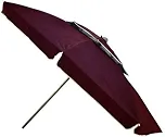 Guarda-Sol Ombrelone 2,40m em Poliéster com Proteção UV, Estrutura em Aço com 8 Varetas, Impermeável, Ideal para Praia, Piscina e Jardim