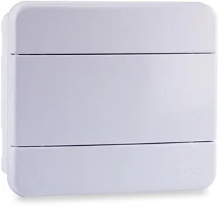 Force Line - Quadro distribuicao 8 disjuntores din - embutir, Branco