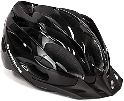 Capacete Ciclismo Bike Absolute Nero Wt032 Led Pisca Viseira (Preto M)