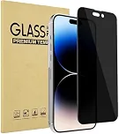 Pacote com 1 protetor de tela de privacidade para iPhone 12/iPhone 12 Pro, tela de privacidade para iPhone 12 de 6,1 polegadas, película de vidro temperado para tela inteira, antiespião, sem bolhas