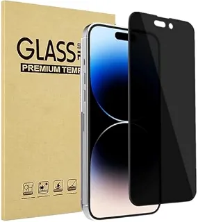 Pacote com 1 protetor de tela de privacidade para iPhone 12/iPhone 12 Pro, tela de privacidade para iPhone 12 de 6,1 polegadas, película de vidro temperado para tela inteira, antiespião, sem bolhas