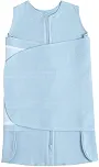 Saco de Dormir Swaddle em Algodão Egípcio Azul
