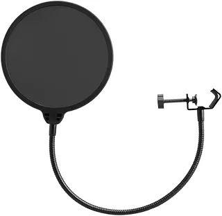 Filtro Pop para Microfone Maono AU-PF150, Camada Dupla, Compatibilidade Universal, Preto
