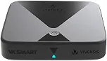 Vivensis VX Smart Receptor Digital Satélite 4K, Android TV, Wi-Fi, Bluetooth, Chromecast, 2GB RAM, 8GB Armazenamento, HDMI, USB, Controle Remoto