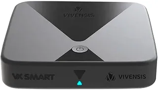 Vivensis VX Smart Receptor Digital Satélite 4K, Android TV, Wi-Fi, Bluetooth, Chromecast, 2GB RAM, 8GB Armazenamento, HDMI, USB, Controle Remoto