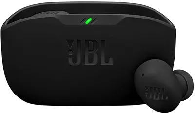 Fone de Ouvido Sem Fio, JBL, Bluetooth, Wave Buds 2, Intra Auricular, Sem Fio, Resistente À Água e Poeira - Preto