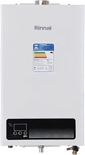 Rinnai E15-15 litros GN (Gás Natural) Branco - Aquecedor de Água a Gás Digital REU-E150 FEH