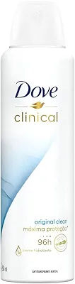 Dove Desodorante Antitranspirante Aerossol Clinical Original Clean 150ml