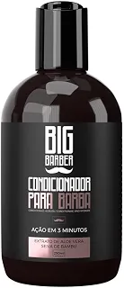 Condicionador para Barba Big Barber 250ml - Profissional, Macia, Sedosa e Hidratada com Aroma Barbearia Chique