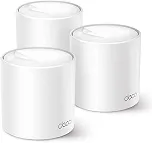 TP-Link Deco X10 (3 un.) Sistema Mesh Wi-Fi 6 para casa toda Dual Band AX1500, cobre até 520 m², 120 dispositivos, 2 portas gigabit, instalação por app Deco, Mesh com IA, Controle Parental