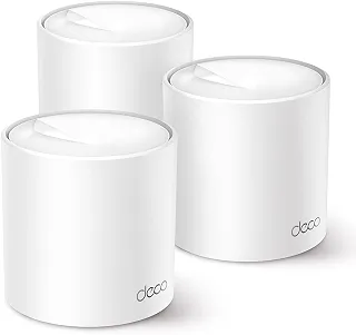 TP-Link Deco X10 (3 un.) Sistema Mesh Wi-Fi 6 para casa toda Dual Band AX1500, cobre até 520 m², 120 dispositivos, 2 portas gigabit, instalação por app Deco, Mesh com IA, Controle Parental