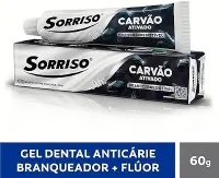 Gel Dental Anticárie Sorriso 60G Carvão Ativado, SORRISO