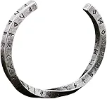Bracelete Masculino Viking 'Iron Heart' em Aço Inoxidável Banhado a Prata, Ajustável 62mm, Estilo Nórdico com Runas, Força e Personalidade – Acompanha Bolsa de Veludo