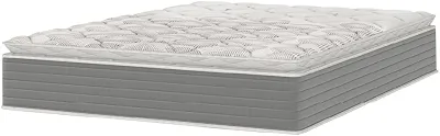 Colchão Casal Molas Ensacadas Pillow Top 138x188x25cm Martino Cinza Umaflex