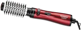 Escova Secadora Rotativa Mondial Red Infinity Keratin 3 em 1 1000W Cabo 360° ER-11 110V