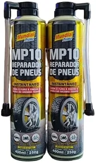 Kit 2 Reparador de Pneus Instantâneo 400ML MP10 Solução para Emergências