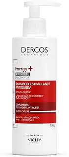 Vichy Dercos Energy+ Shampoo Antiqueda Estimulante com Aminexil 1.5%, 400g