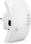 Repetidor Wi-Fi 300Mbps 2.4GHz com Porta RJ45, Amplificador de Sinal Wireless, Modo Repetidor e Roteador, WPS e Indicador LED para Casa e Escritório