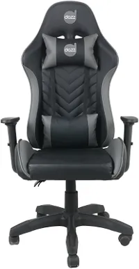 Cadeira Gamer Elite Pro Dazz – Reclinável 130°, Couro PU, Pistão Classe 4, Suporta 140 kg, Braços 1D, Almofadas Lombar e Pescoço, Base Nylon 50 mm – Preto e Cinza