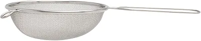 Mimo Style, Peneira em Aço Inox com Suporte para Acomodação em Panelas e Travessas — 16 cm