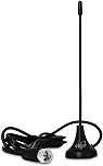 Antena Interna Smart View, Compatível com Sinal Analógico e Digital, 4K, HDR, Cabo de 2,5M Ganho de 4dB, Alcance de Até 15km, Preto, HDTV1300I, ELG