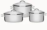 Jogo de Panelas com Fundo Triplo, Tramontina, Solar 65510740, Inox