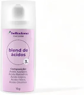 Blend de Ácidos Azelaico, Retinóico, Kójico, Fítico e Glicólico 15g Original - Essentials
