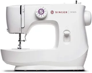 Máquina de Costura Portátil SINGER M1605 127V, Acessórios Inclusos | 6 Pontos Integrados, Luz LED, Estrutura de Metal | Ponto Reto, Zigue-zague, Casa de Botão | Perfeita para Iniciantes
