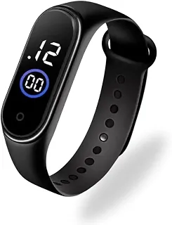 Relógio Digital Esportivo Led Preto Pulso Pulseira De Silicone Resistente Juvenil Qualidade Premium Alto Nível De Regulagem (Somente a Cor Preta) - VOLT3M