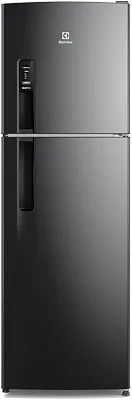 Electrolux Geladeira Electrolux Frost Free 400L AutoSense Duplex Black Inox Look (TF44B) 220V