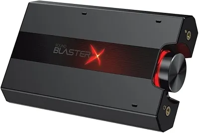 PLACA DE SOM DAC AMPLIFICADORA GAMER CREATIVE SOUND BLASTER X PRO-GAMING G5 WW9 PRETO