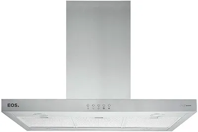 Coifa e Depurador de Ilha Eos 90cm Chef Gourmet em Inox Tipo T Eco90it 220v