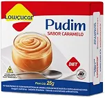 Pudim em Pó Lowçucar Zero Açúcar Sabor Caramelo, Sobremesa Diet - Pacote 25g